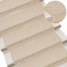 Maty na schody samoprzylepne Sisal-Look 30 szt. 65x21x4 cm Berber