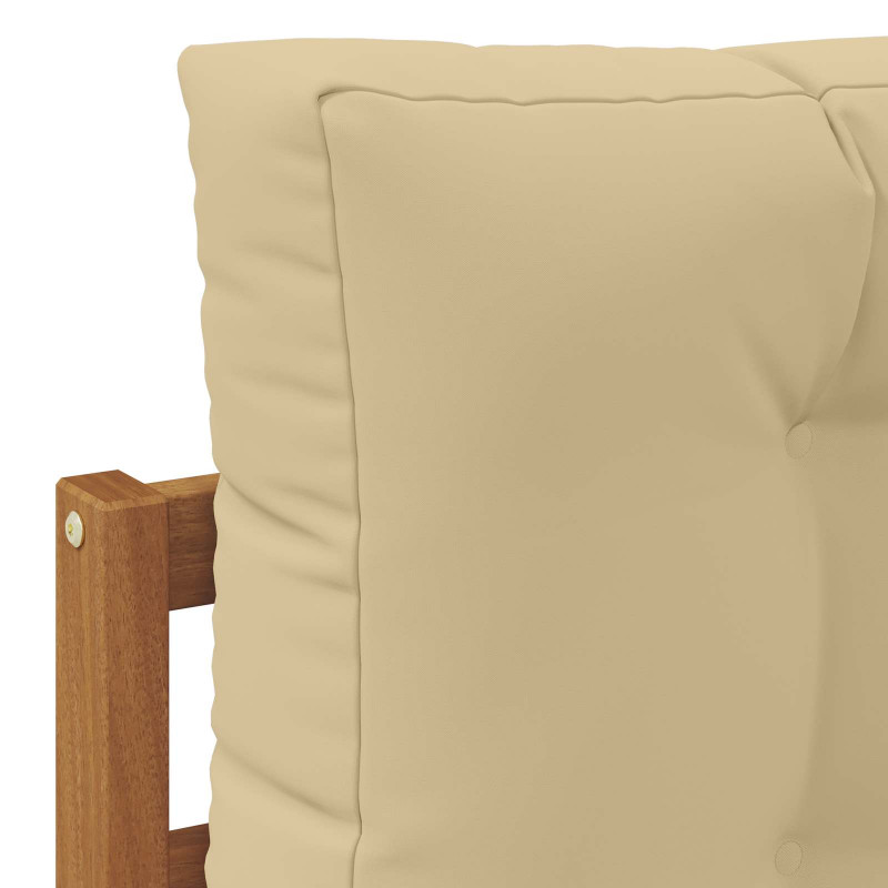 Zestaw sof na zewnątrz Naturalny i Beżowy