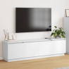 Szafka pod telewizor z LED Biały 180 x 38 x 49 cm