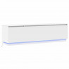 Szafka pod telewizor z LED Biały 180 x 38 x 49 cm