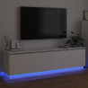 Szafka pod telewizor z LED Biały 180 x 38 x 49 cm