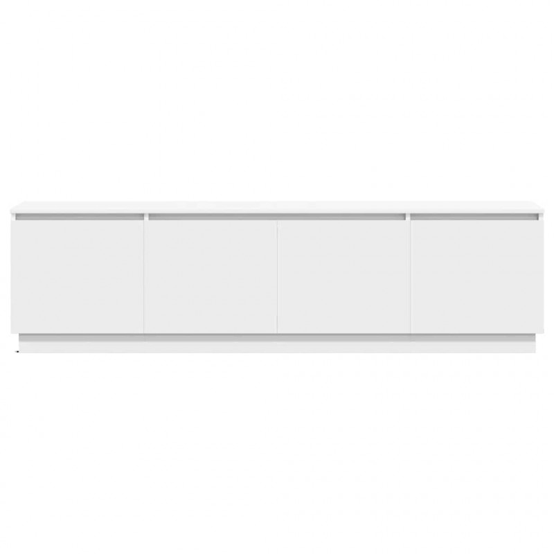 Szafka pod telewizor z LED Biały 180 x 38 x 49 cm