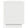Szafka pod telewizor z LED Biały 180 x 38 x 49 cm