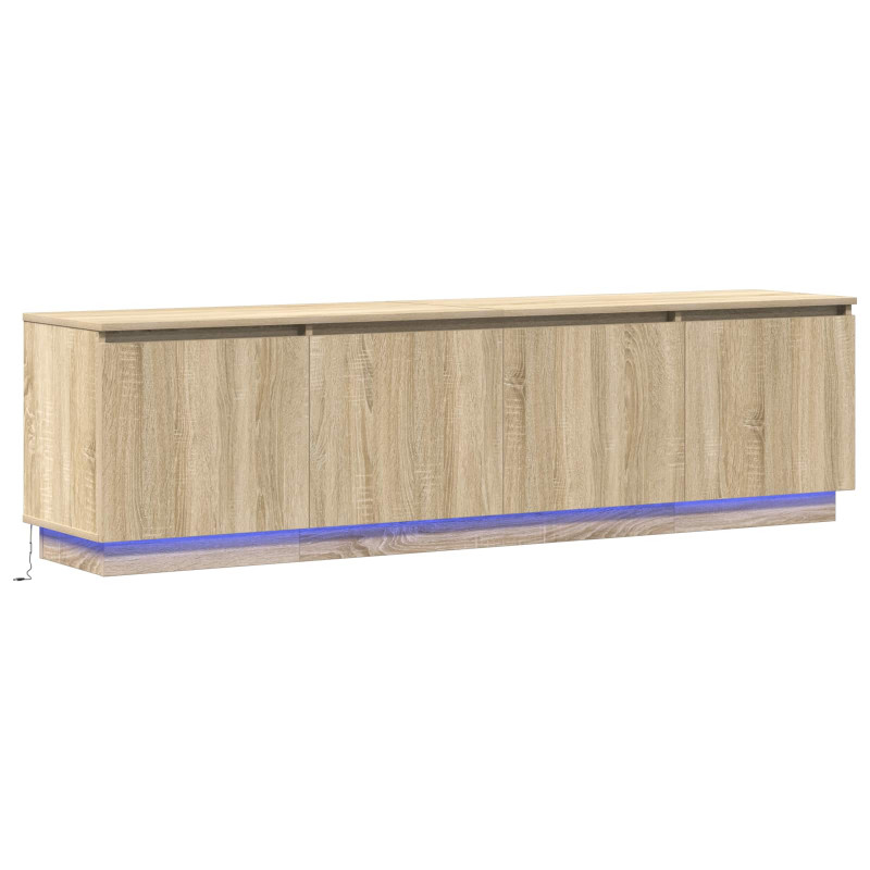 Szafka pod telewizor Ze LED Lights Dąb Sonoma 180 x 38 x 49 cm