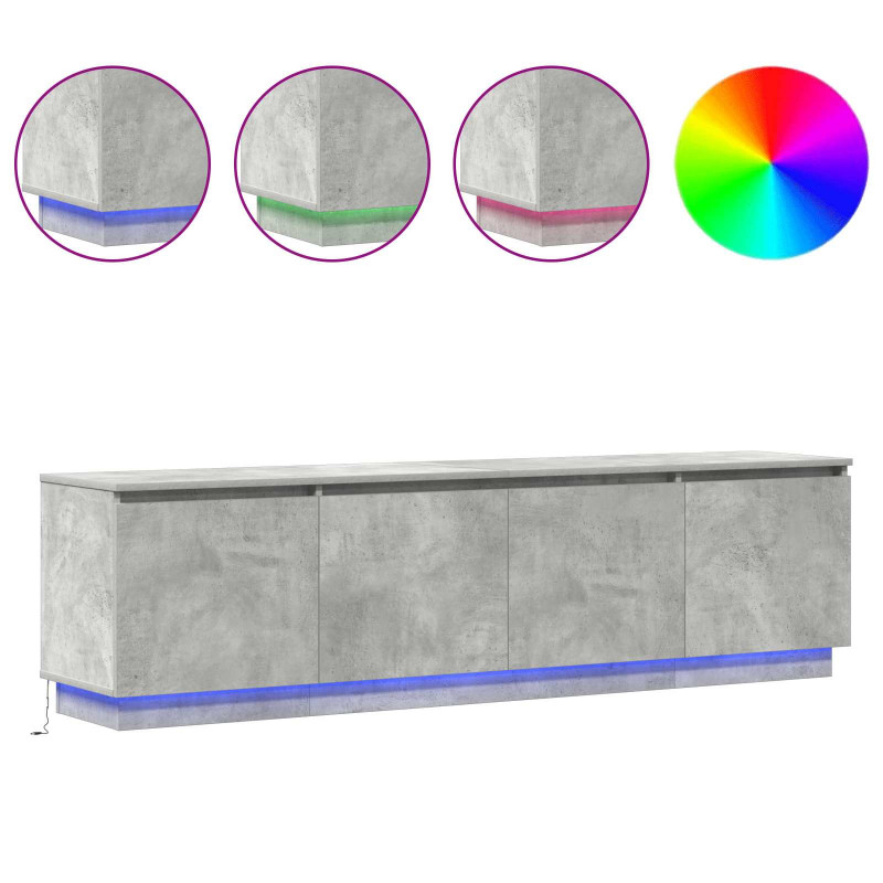 Szafka pod telewizor Betonowy szary 180 x 38 x 49 cm