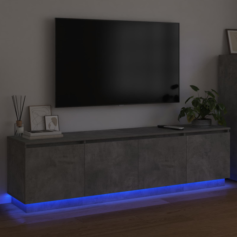 Szafka pod telewizor Betonowy szary 180 x 38 x 49 cm
