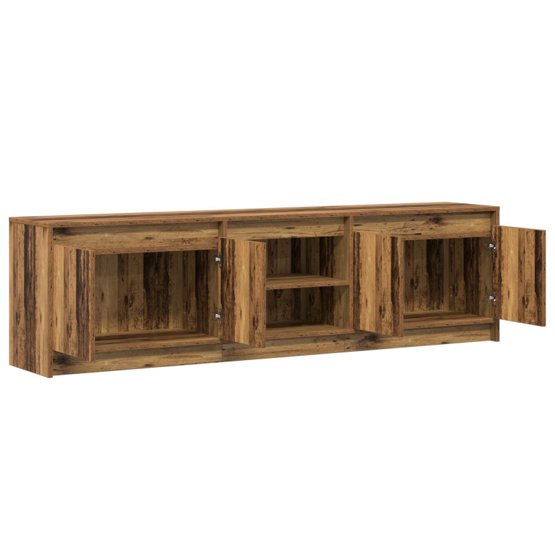 Jednostki telewizyjne 2 pcs Brązowy 180 x 34 x 50 cm