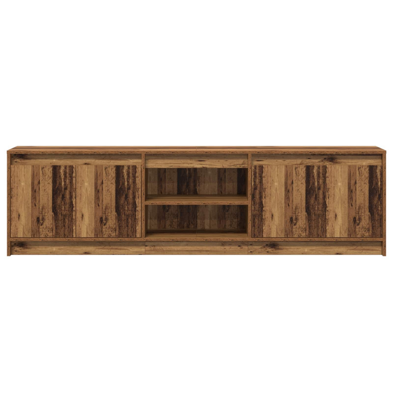 Jednostki telewizyjne 2 pcs Brązowy 180 x 34 x 50 cm