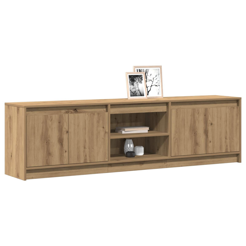 Jednostki telewizyjne 2 pcs Brązowy 180 x 34 x 50 cm