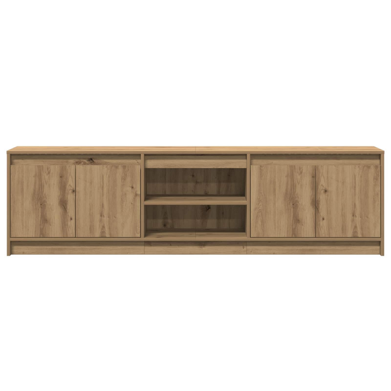Jednostki telewizyjne 2 pcs Brązowy 180 x 34 x 50 cm