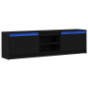 Jednostki telewizyjne 2 pcs Czarny 180 x 34 x 50 cm