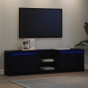 Jednostki telewizyjne 2 pcs Czarny 180 x 34 x 50 cm