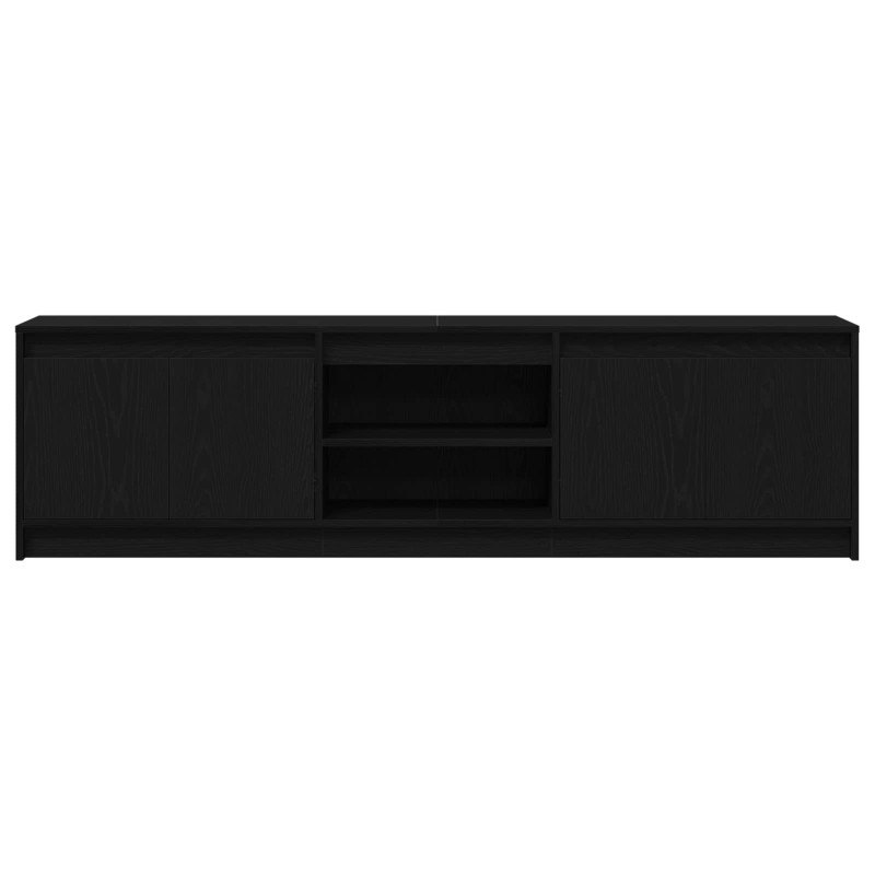 Jednostki telewizyjne 2 pcs Czarny 180 x 34 x 50 cm