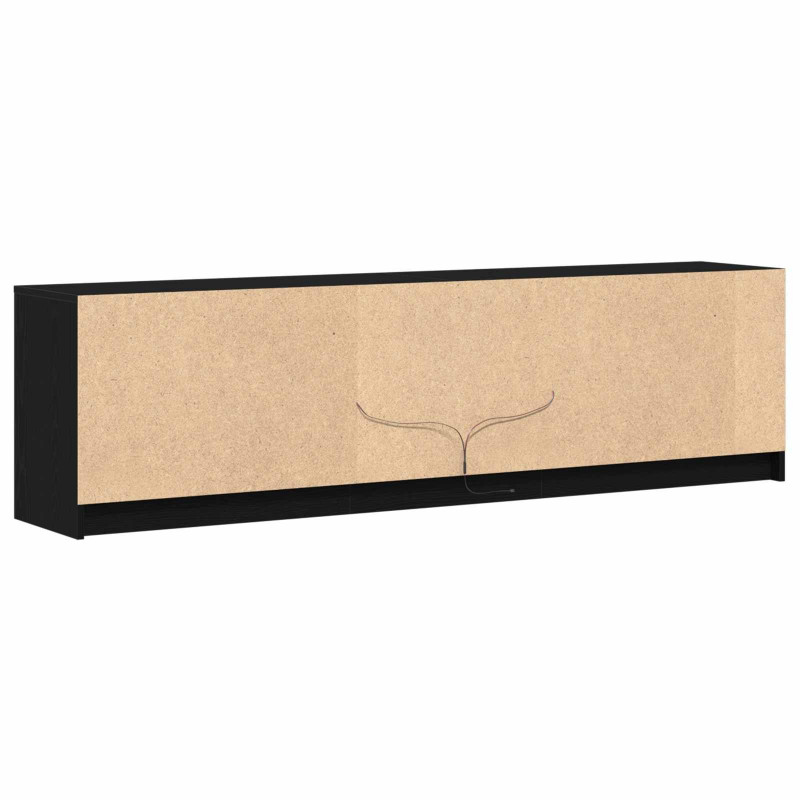 Jednostki telewizyjne 2 pcs Czarny 180 x 34 x 50 cm
