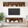 Zestaw szafek RTV 4 pcs Stare drewno Materiał drewnopochodny