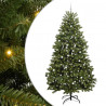 Sztuczna choinka z 300 diodami LED Zielony 300 cm PVC i Metal