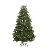Sztuczna choinka z 300 diodami LED Zielony 300 cm PVC i Metal