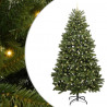 Sztuczna choinka z 300 diodami LED Zielony 300 cm PVC i Metal
