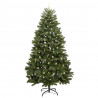 Sztuczna choinka z 300 diodami LED Zielony 300 cm PVC i Metal