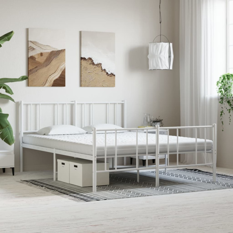 Materac piankowy, biały 160x210 cm, 7-strefowy, twardość 20 ILD