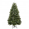 Sztuczna choinka z 300 diodami LED Zielony 300 cm PVC i Metal