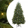 Sztuczna choinka z 300 diodami LED Zielony 300 cm PVC i Metal