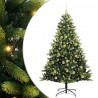 Sztuczna Choinka Składana na Święta 300 LED Zielony 180 cm