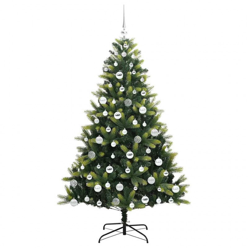 Sztuczna Choinka Składana na Święta 300 LED Zielony 180 cm