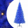 Choinka z 300 diodami LED z podstawą Niebieski 180 cm PVC