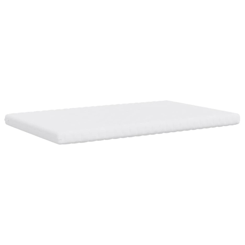 Materac piankowy, biały 140x220 cm, 7-strefowy, twardość 20 ILD