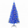 Choinka z 300 diodami LED z podstawą Niebieski 180 cm PVC