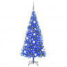 Choinka z 300 diodami LED z podstawą Niebieski 180 cm PVC