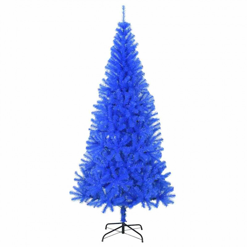Choinka z 300 diodami LED z podstawą Niebieski 180 cm PVC