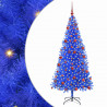 Choinka z 300 diodami LED z podstawą Niebieski 180 cm PVC