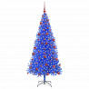 Choinka z 300 diodami LED z podstawą Niebieski 180 cm PVC