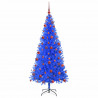 Choinka z 300 diodami LED z podstawą Niebieski 180 cm PVC