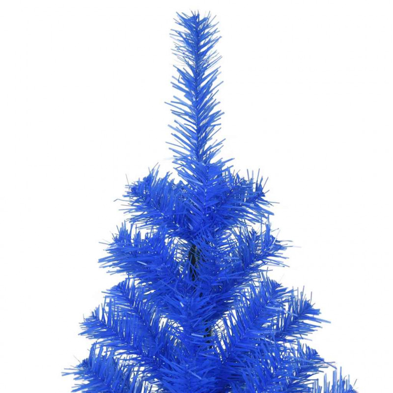 Choinka z 300 diodami LED z podstawą Niebieski 180 cm PVC