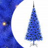 Choinka z 300 diodami LED z podstawą Niebieski 180 cm PVC