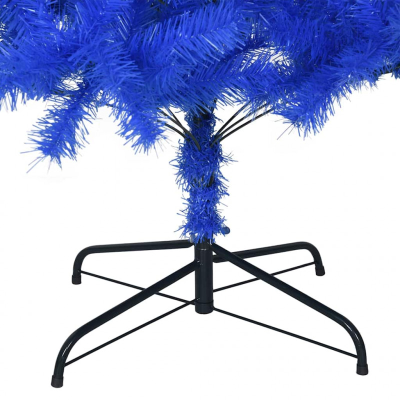 Choinka z 300 diodami LED z podstawą Niebieski 180 cm PVC