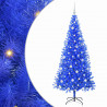 Choinka z 300 diodami LED z podstawą Niebieski 180 cm PVC
