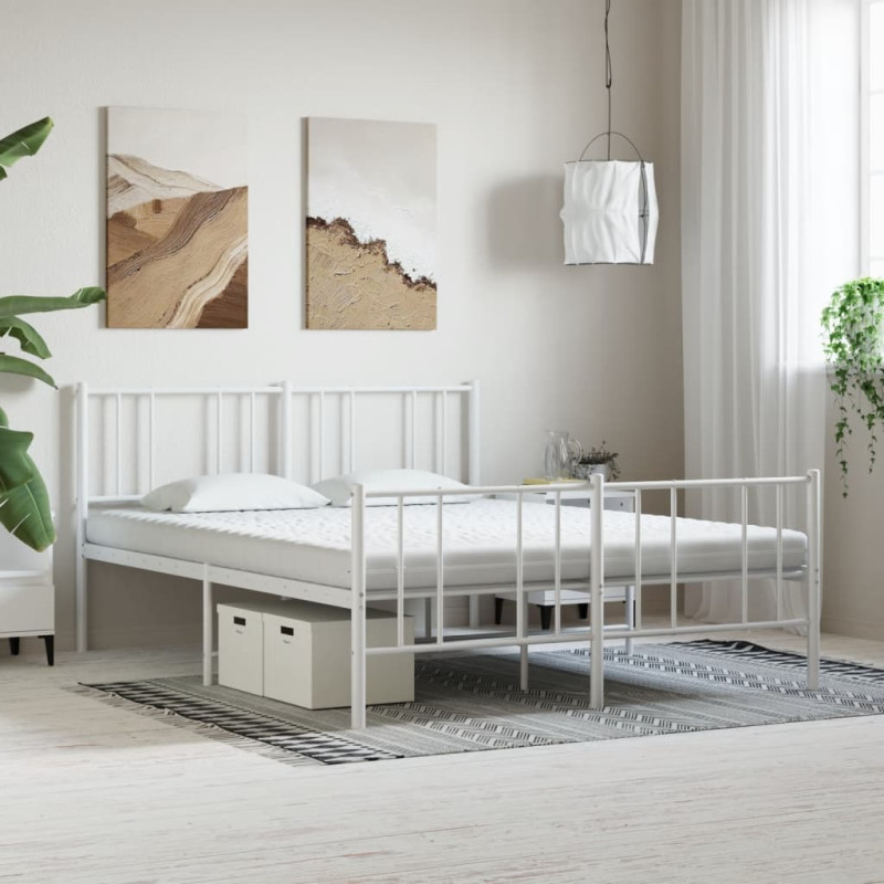 Materac piankowy, biały 200x210 cm, 7-strefowy, twardość 20 ILD