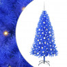 Choinka z 300 diodami LED z podstawą Niebieski 180 cm PVC