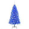Choinka z 300 diodami LED z podstawą Niebieski 180 cm PVC