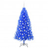 Choinka z 300 diodami LED z podstawą Niebieski 180 cm PVC