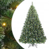 Sztuczna choinka z 300 diodami LED Zielony 240 cm PE i PVC