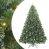 Sztuczna choinka z 300 diodami LED Zielony 240 cm PE i PVC