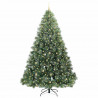 Sztuczna choinka z 300 diodami LED Zielony 240 cm PE i PVC
