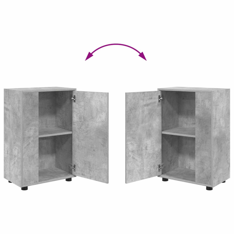 Zestaw szafek RTV 4 pcs Betonowy szary Materiał drewnopochodny