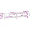 Jednostki telewizyjne 2 pcs Stare drewno 240 x 35 x 41 cm