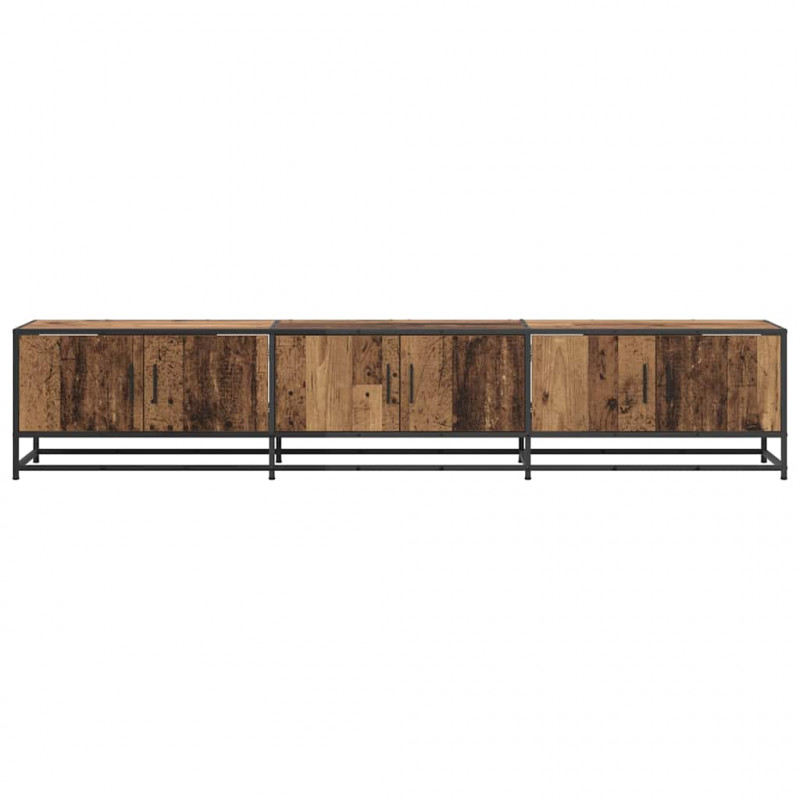 Jednostki telewizyjne 2 pcs Stare drewno 210 x 35 x 41 cm